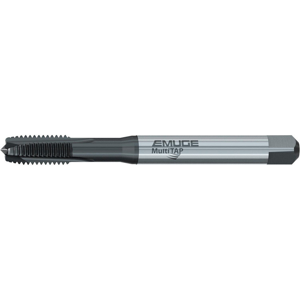 Emuge BU497300.5003 Spiral Point Tap #4-40 UNC, 2 Flutes, Plug Chamfer, 2B Class of Fit, HSS-E Cobalt, NT2 Coated