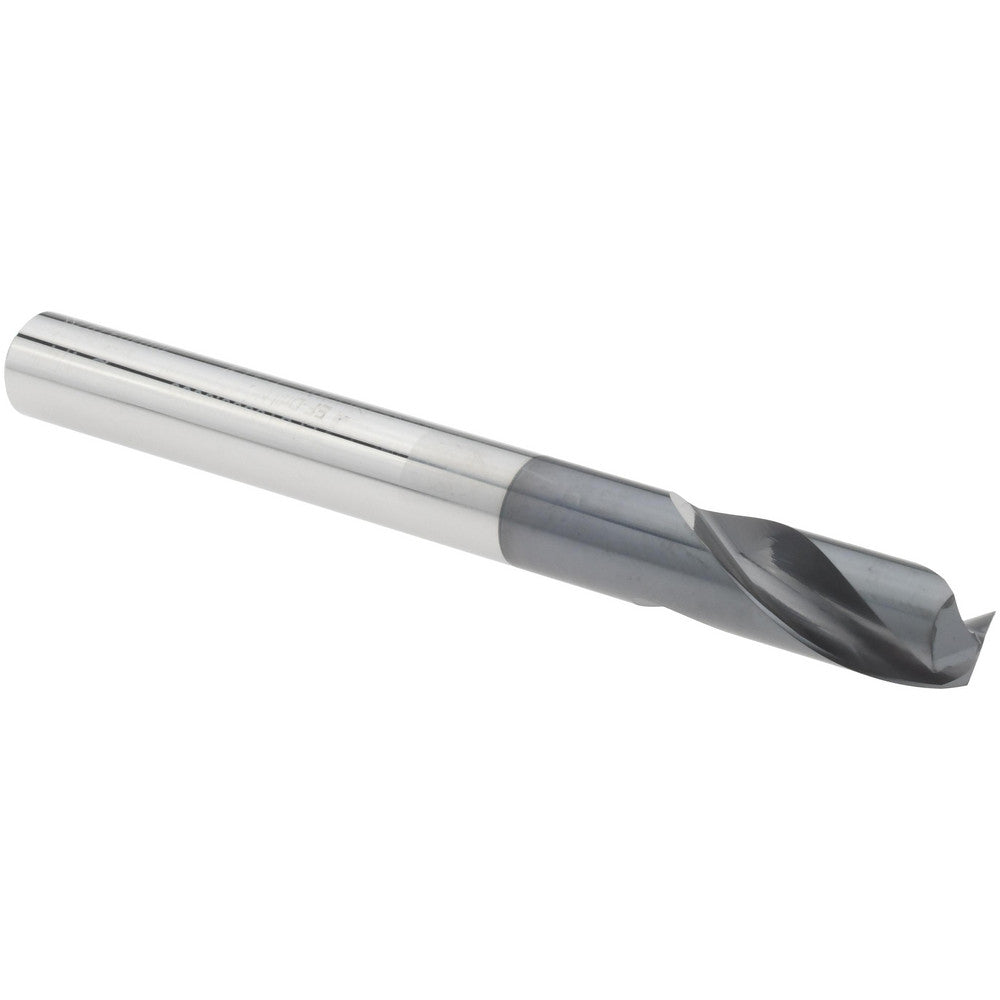 Emuge EFUT3300.0635 Spotting Drill 1/4" Dia, 142 &deg Point, 2-1/2" OAL, Solid Carbide