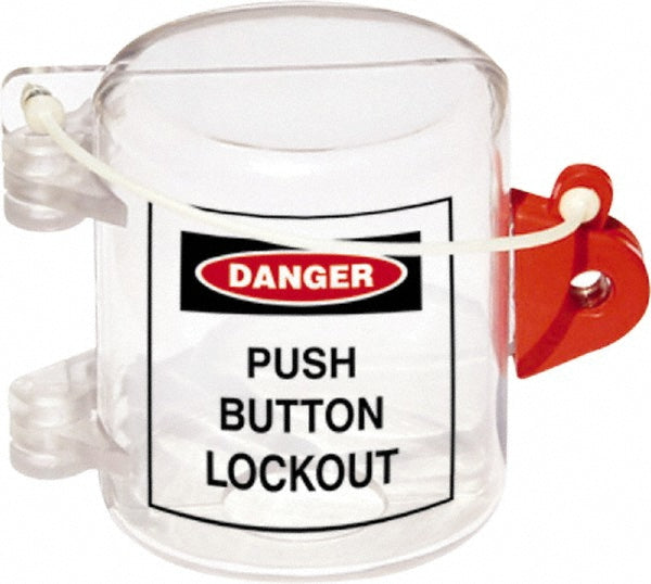 AccuformNMC PB02 Push-Button Lockout 3.2" OAW, 1 Padlock