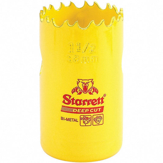 Starrett 00430 Hole Saw 1-1/2" Saw Dia, 2" Cut Depth