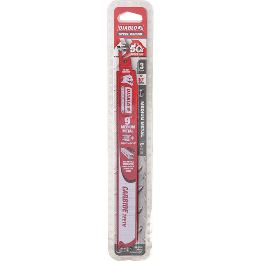 DIABLO DS0910CF3 Reciprocating Saw Blade Solid Carbide