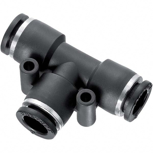 Prevost RPT ET4141 Push-to-Connect Tube Fitting Union Tee, 1/4" Thread, 1/4" OD