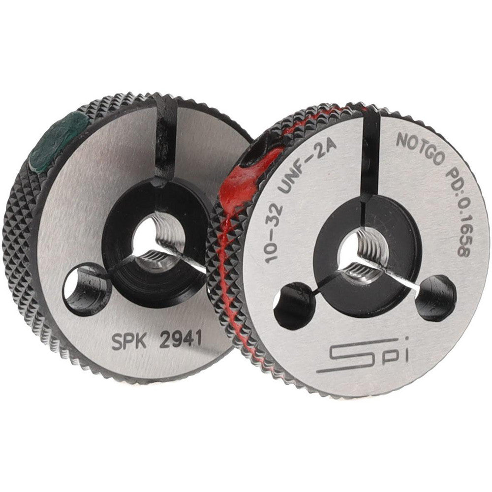 SPI 23-145-6 Threaded Ring Gage #10-32 Thread, Class 2A, Go & No Go