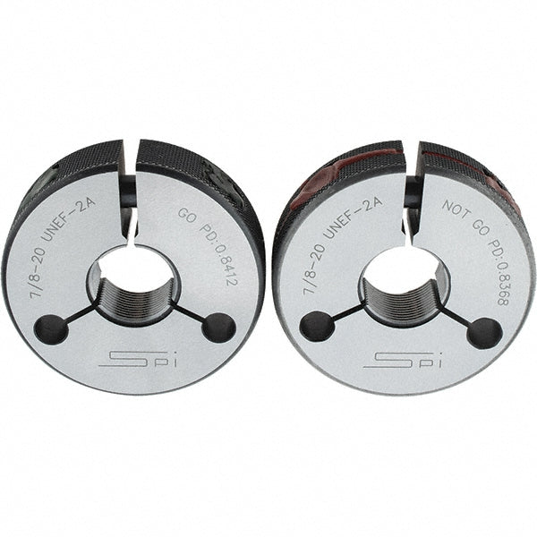 SPI 23-203-3 Threaded Ring Gage 7/8-20 Thread, Class 2A, Go & No Go