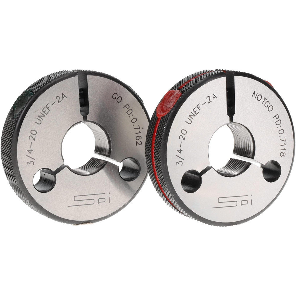 SPI 23-197-7 Threaded Ring Gage 3/4-20 Thread, Class 2A, Go & No Go