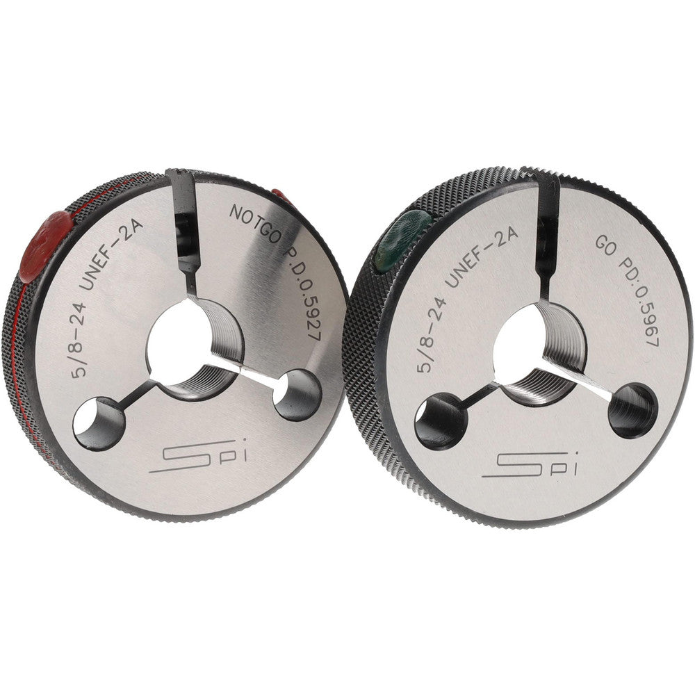 SPI 23-191-0 Threaded Ring Gage 5/8-24 UNEF, Class 2A, Go & No Go