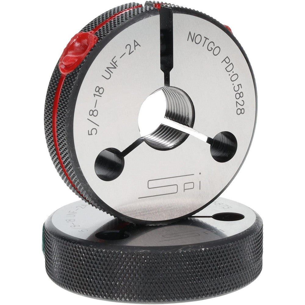 SPI 23-189-4 Threaded Ring Gage 5/8-18 Thread, Class 2A, Go & No Go