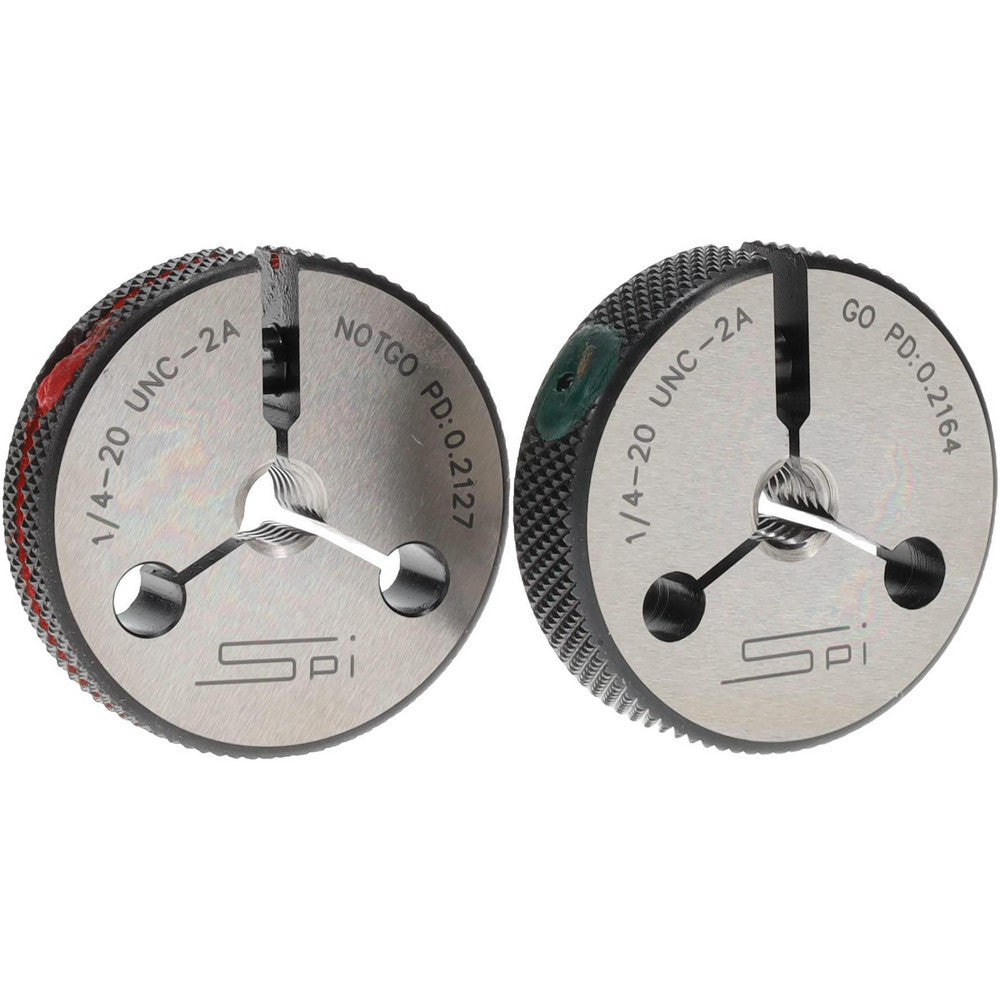 SPI 23-151-4 Threaded Ring Gage 1/4-20 Thread, Class 2A, Go & No Go