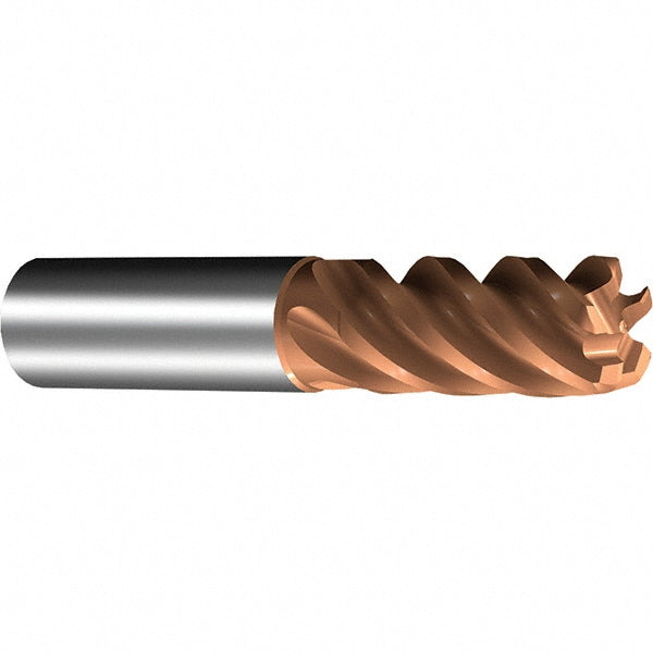 Sandvik Coromant 7419254 Corner Radius End Mill 10.00 mm Dia, 22.00 mm LOC, 0.50 mm Radius, 5 Flute, Solid Carbide