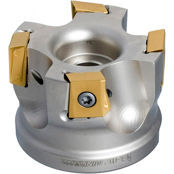 Iscar 3105213 2-1/2" Cut Dia, 1" Arbor Hole Dia, 0.63" Max Depth, Indexable Square-Shoulder Face Mill