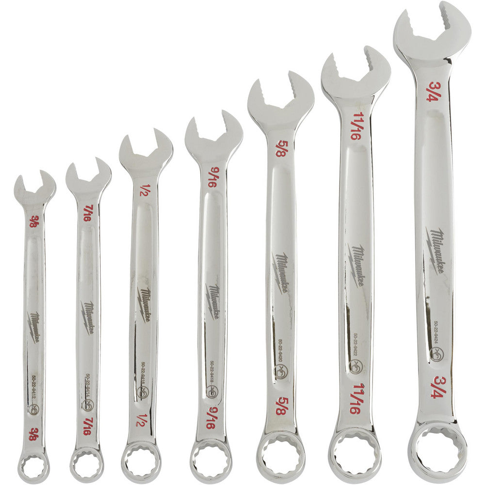 Milwaukee Tool 48-22-9407 Combination Wrench Set 7 Pc, Inch