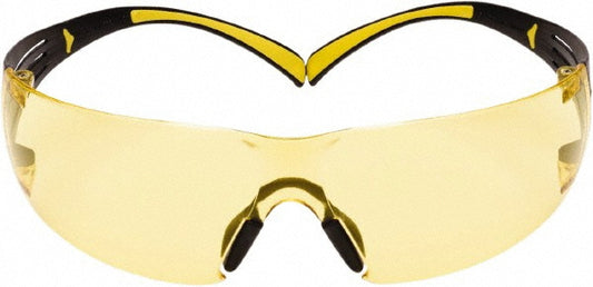 3M 7100158219 Safety Glass SecureFit, Amber Lenses, Anti-Fog, ANSI Z87.1-2015