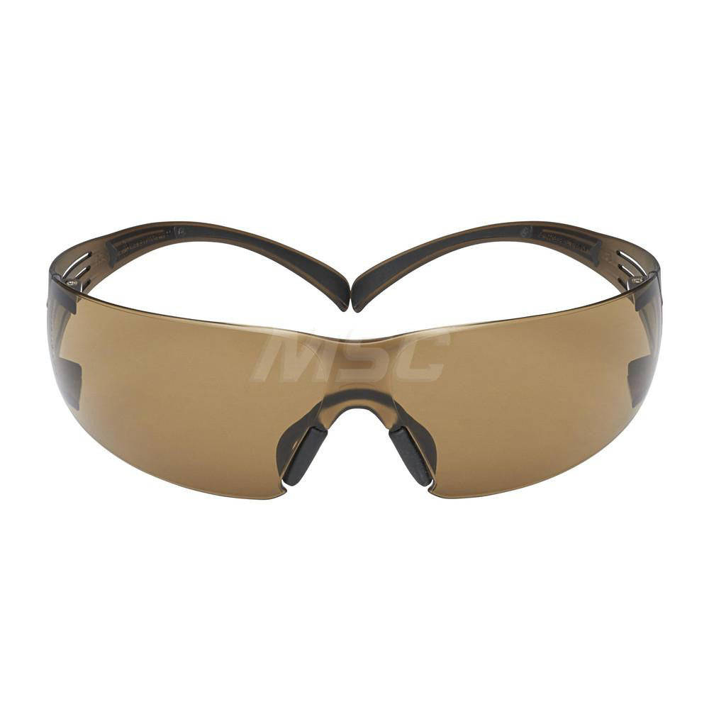 3M 7100155940 Safety Glass SecureFit, Brown Lenses, Anti-Fog & Anti-Scratch, ANSI Z87.1-2015
