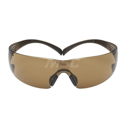 3M 7100155940 Safety Glass SecureFit, Brown Lenses, Anti-Fog & Anti-Scratch, ANSI Z87.1-2015