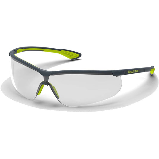 HexArmor 11-15004-03 Safety Glasses Anti-Fog & Scratch-Resistant, Polycarbonate, Clear Lenses, Frameless