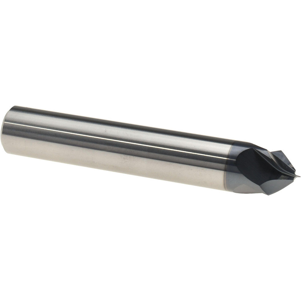 Harvey Tool 859732-C3 Chamfer Mill 1/2" Dia, 1/2" Shank Dia, 90 deg, 4 Flute, Solid Carbide, Single End