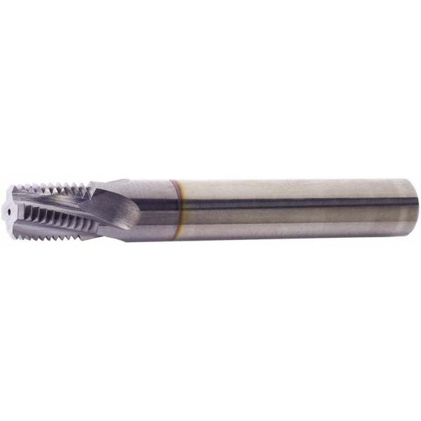 Vargus 104-00214 Helical Flute Thread Mill 1/8-27, Internal & External, 3 Flute, 0.3125" Shank Dia, Solid Carbide