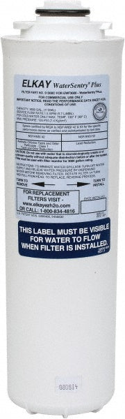 ELKAY 51300C Plumbing Cartridge Filter 3-1/4" OD, 9-1/2" Long, 0.5 micron