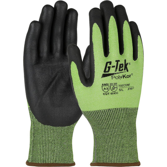 PIP 705CGNF/L Cut, Puncture & Abrasion-Resistant Gloves PiP 705CGNF, Size Large, ANSI Cut A3, ANSI Puncture 3, Nitrile, PolyKor
