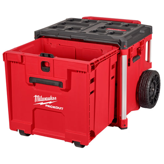 Milwaukee Tool 48-22-8420 Tool Boxes, Cases & Chests Type Tool Box  Locking Mechanism Padlock  Color Red Black  Material Polypropylene  Material Family Plastic/Metal  Handle Type Extendable