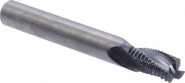 Kennametal 4048689 Corner Chamfer End Mill 0.25" Dia, 0.375" LOC, 3 Flute, 0.0118" Chamfer Width, Solid Carbide