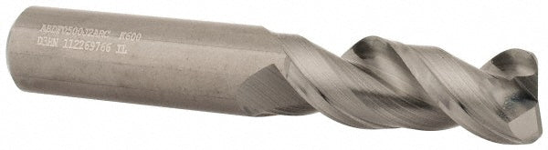 Kennametal 3660428 Corner Radius End Mill 1/2" Dia, 1-1/4" LOC, 0.06" Radius, 2 Flutes, Solid Carbide
