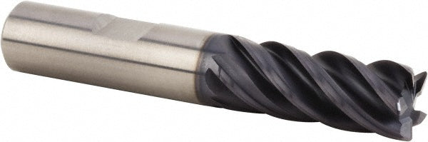 Kennametal 3580771 Corner Radius End Mill 1/2" Dia, 1-1/4" LOC, 0.03" Radius, 5 Flutes, Solid Carbide