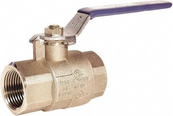 Milwaukee Valve BA-475B-100 2-Way Manual Ball Valve 1" Pipe, Full Port