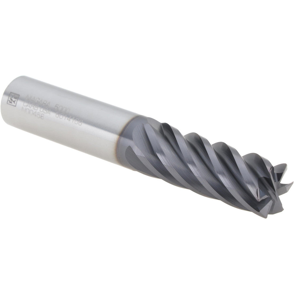 Seco 03007646 Corner Radius End Mill 1/2" Dia, 1-1/4" LOC, 0.0150" Radius, 6 Flute, Solid Carbide
