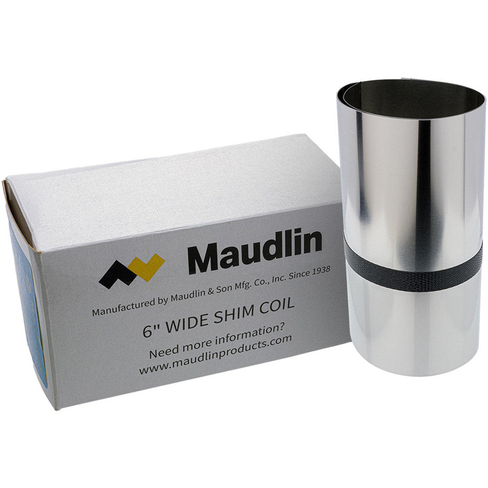 Maudlin Products 015-6-50 Metal Shim Stock Roll, 0.0150" Thick, 50" Long, 6" Wide, 302/304 Stainless Steel