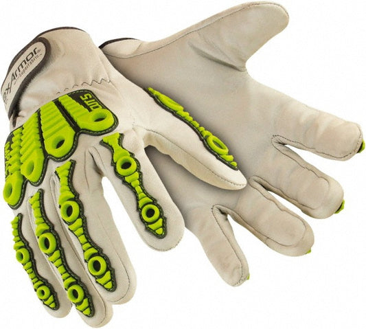 HexArmor 4080-M (8) Cut, Puncture & Abrasive-Resistant Gloves Size M, ANSI Cut A8, ANSI Puncture 4, Goatskin Leather