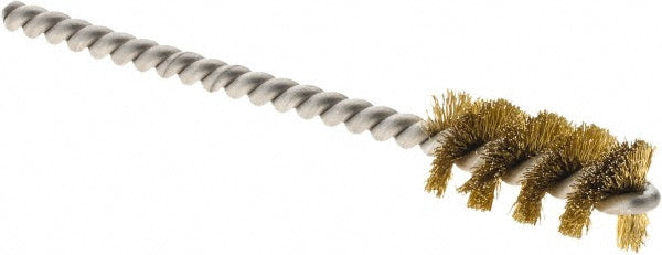 Weiler 21182 Power Tube Brush 1/2" Dia, Helical, Brass