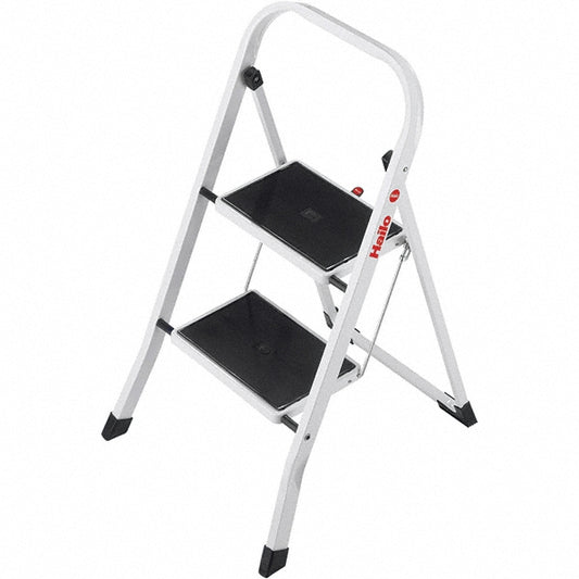 Hailo 9204015095 2-Step Steel Step Ladder EN14183