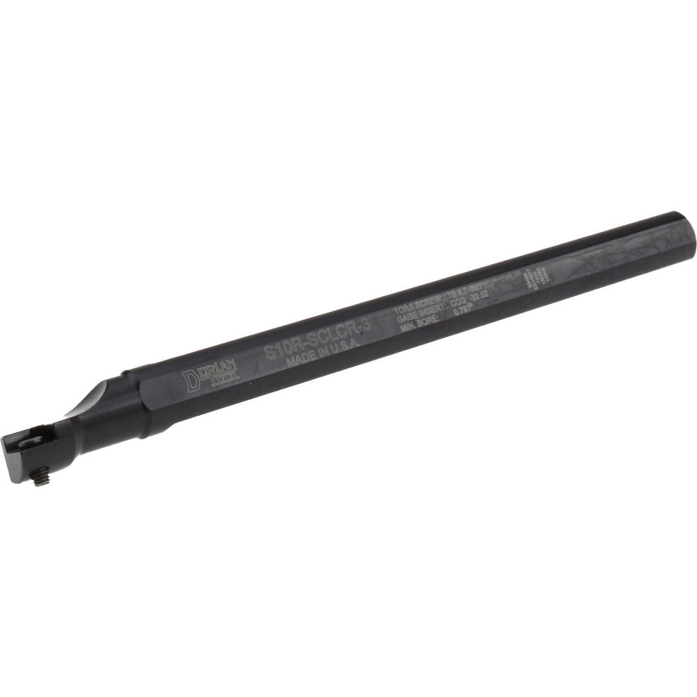 Dorian Tool 73310155486 Indexable Boring Bar S10R-SCLCR-3, 5 deg Lead Angle, Steel