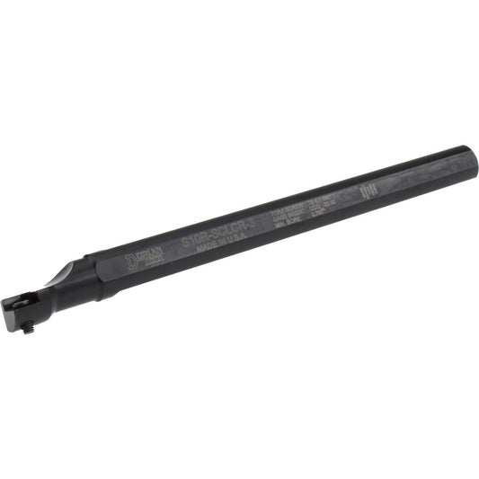 Dorian Tool 73310155486 Indexable Boring Bar S10R-SCLCR-3, 5 deg Lead Angle, Steel
