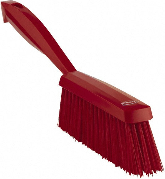 Vikan 45894 Hand Brush, 13", Medium, Red