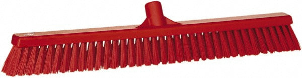Vikan 31944 Broom, 24" Soft/stiff, Red