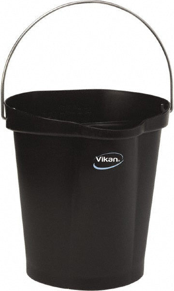 Vikan 56869 Hygiene Bucket, 3.17 Gallon(s), Black