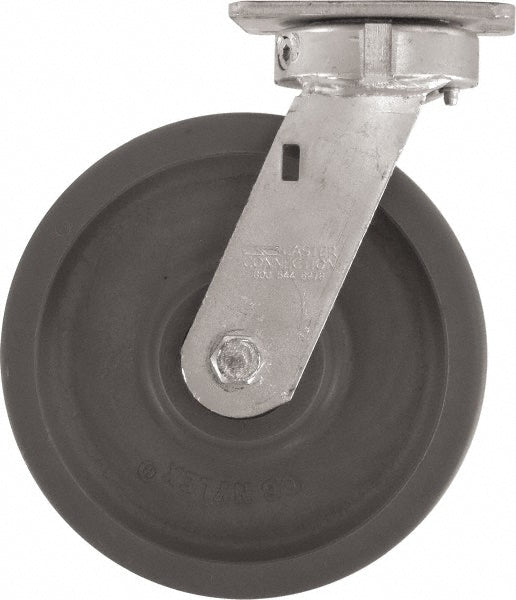 Caster Connection CDP-MSC-63 Swivel Top Plate Caster High Grade Nylon, 8" Wheel Dia, 2" Wheel Width, 2,000 lb Capacity, 9-1/2" OAH