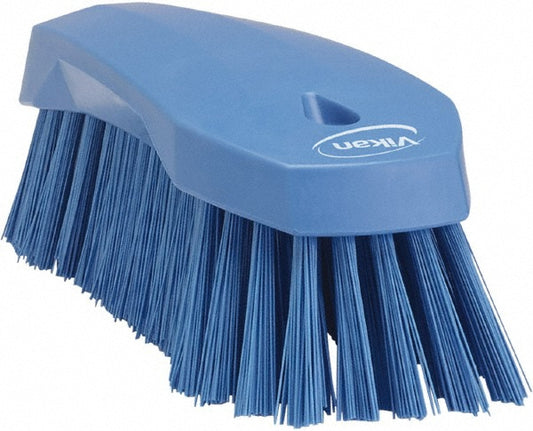 Vikan 38903 Hand Brush L, 7.9", Stiff, Blue