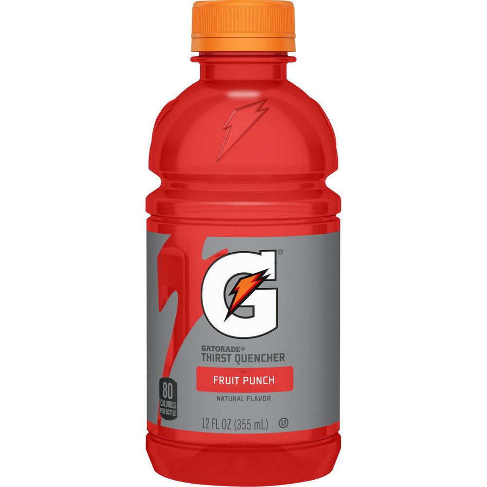 Gatorade 12196 Activity Drink 12 oz, Bottle, Fruit Punch, Ready-to-Drink Yields 12 oz