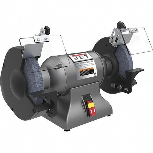 Jet 578008 8" Wheel Diam x 1" Wheel Width, 1 hp Grinder