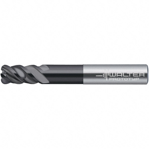 Walter-Prototyp 7092559 Corner Radius End Mill 1/4" Dia, 3/4" LOC, 0.0300" Radius, 4 Flute, Solid Carbide