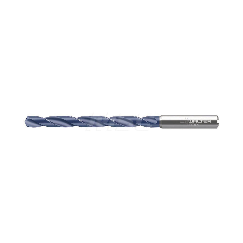 Walter-Titex 6618696 Jobber Length Drill Bit 3/8" (0.3750) Dia, 140 deg, Solid Carbide
