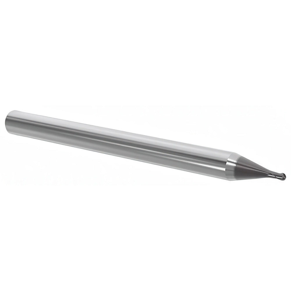 Seco 03171228 Ball End Mill 0.039" Dia, 0.04" LOC, 2 Flute, Solid Carbide