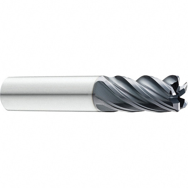 Kyocera SGS Precision Tools 38539 Corner Radius End Mill 1/2" LOC, 0.03" Radius, 5 Flutes, Solid Carbide