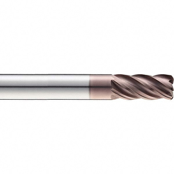 Kyocera SGS Precision Tools 38583 Corner Radius End Mill 1/2" LOC, 0.015" Radius, 5 Flutes, Solid Carbide