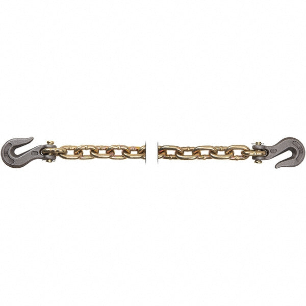 Peerless Chain 5260963 Welded Chain Load Capacity (Lb. - 3 Decimals) 4700 Product Service Code 4010 Material Grade 70 Link Type Transport Chain Assembly w/Clevis Hooks Chain Grade 70 Overall Length 10 ft Type Transport Chain Assembly w/Clevis Hooks Inside Length