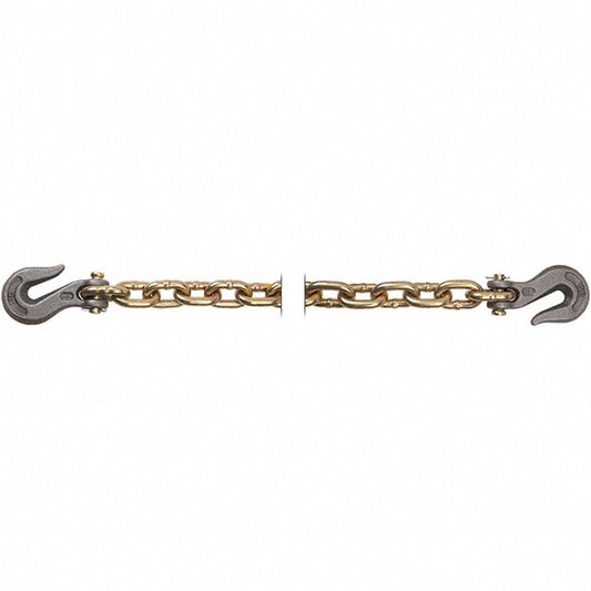 Peerless Chain 5260963 Welded Chain Load Capacity (Lb. - 3 Decimals) 4700 Product Service Code 4010 Material Grade 70 Link Type Transport Chain Assembly w/Clevis Hooks Chain Grade 70 Overall Length 10 ft Type Transport Chain Assembly w/Clevis Hooks Inside Length