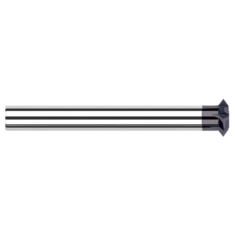 Harvey Tool 875505-C3 Double Angle Milling Cutter 90 &deg, 3/8" Cut Dia, 3/16" Cut Width, 3/16" Shank Dia, Solid Carbide